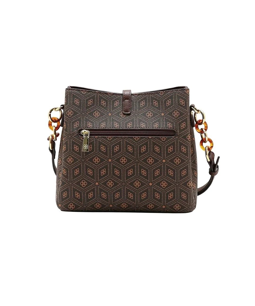 Bolsa Transversal Chenson Coração Cristal Café Café 2