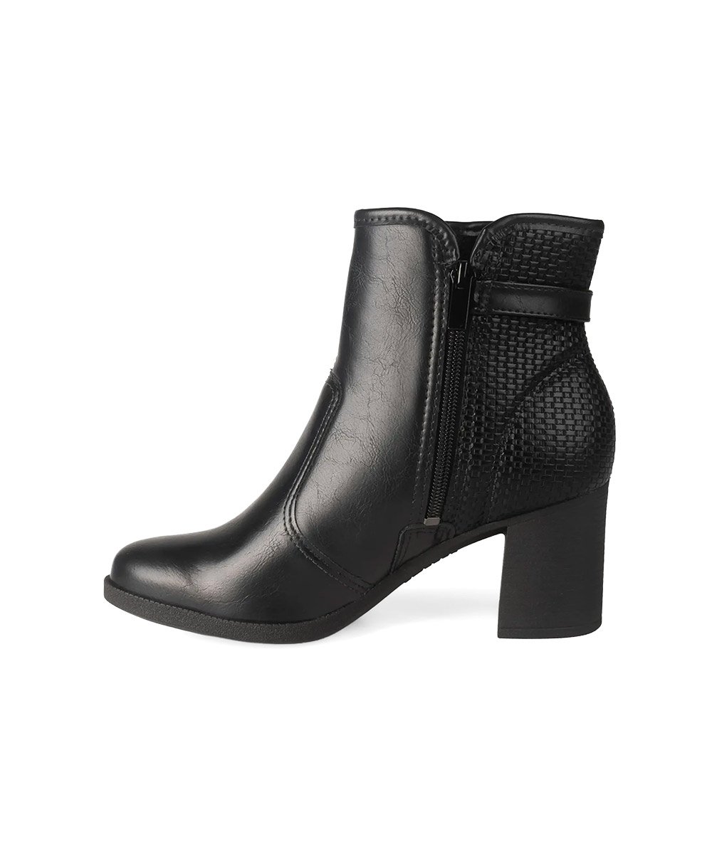 Bota Cano Curto Dakota Salto Bloco Preto Preto 3