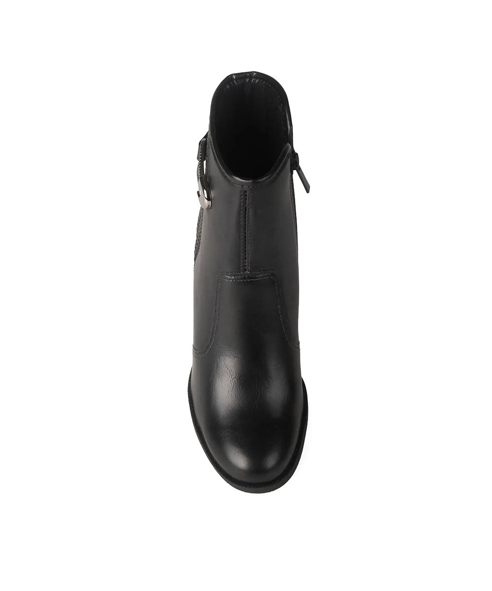 Bota Cano Curto Dakota Salto Bloco Preto Preto 5