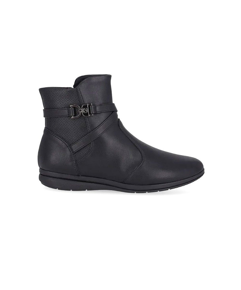 Bota Cano Curto Piccadilly Sandy Anabela Preto