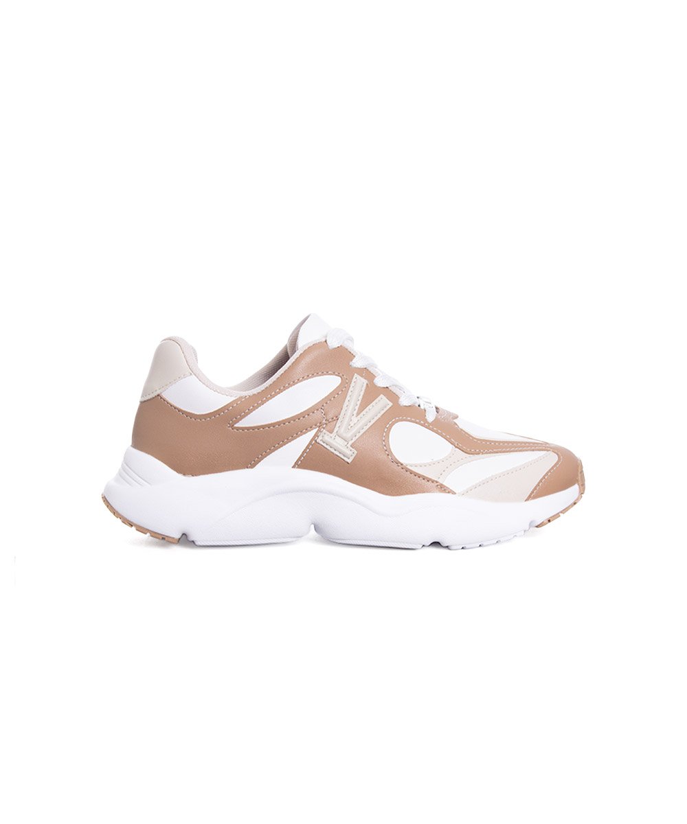 Tênis Feminino Vizzano Sneaker Branco/Bege Branco/Bege 4