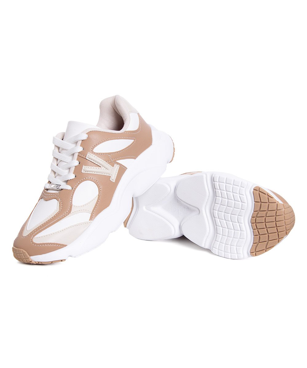Tênis Feminino Vizzano Sneaker Branco/Bege Branco/Bege 5