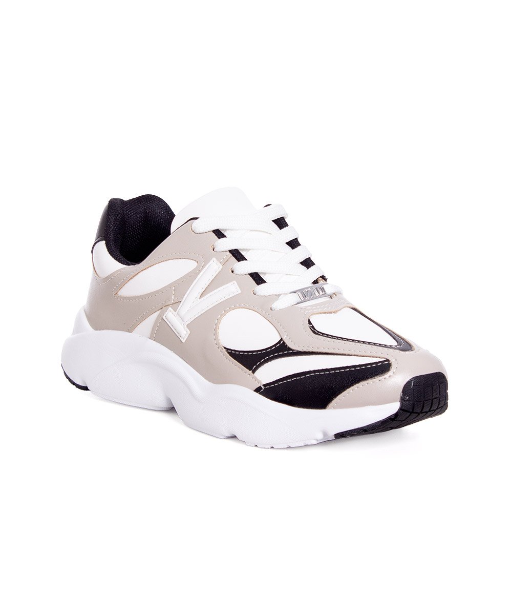 Tênis Feminino Vizzano Sneaker Branco/Preto Branco/Preto 3
