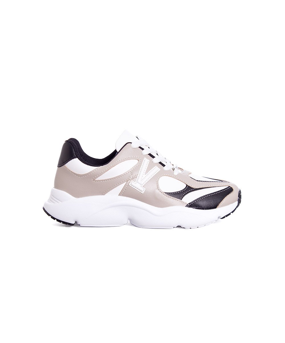 Tênis Feminino Vizzano Sneaker Branco/Preto Branco/Preto 4