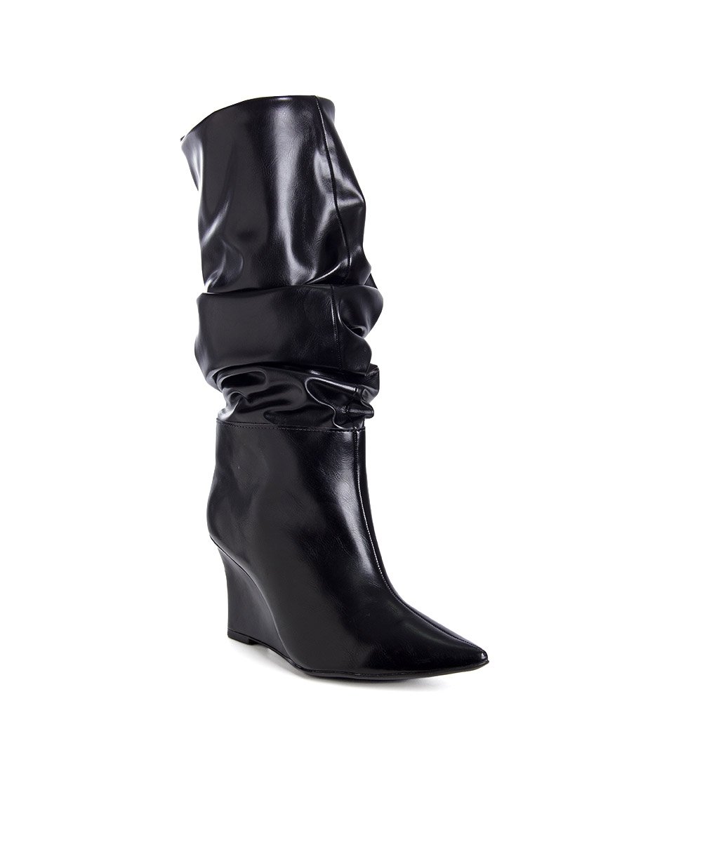 Bota Cano Alto Pixolé Slouch Preto Preto 2