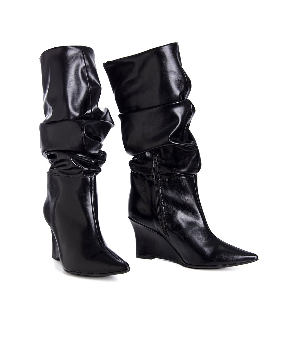Bota Cano Alto Pixolé Slouch Preto Preto 4