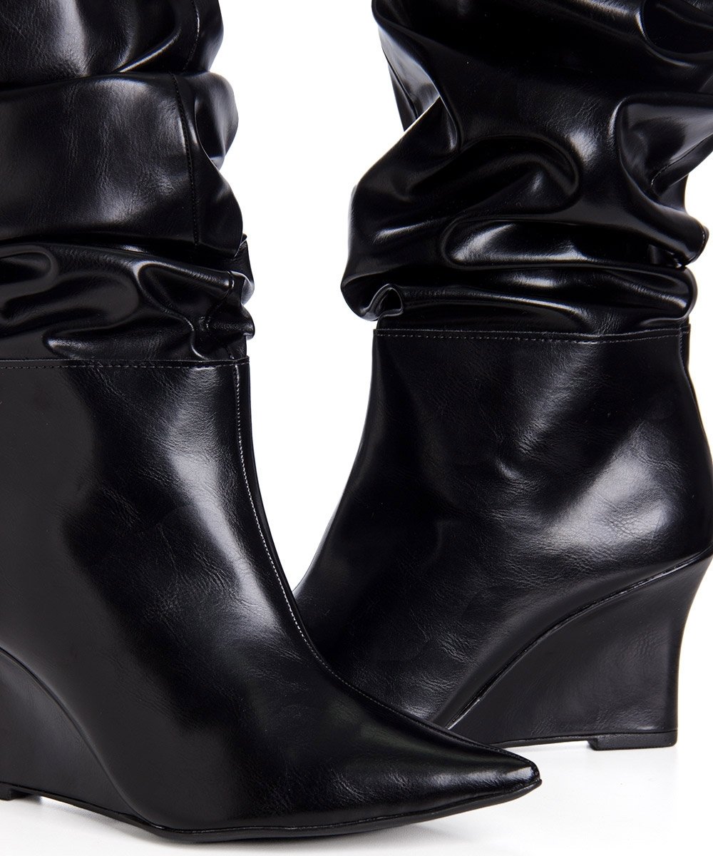 Bota Cano Alto Pixolé Slouch Preto Preto 5
