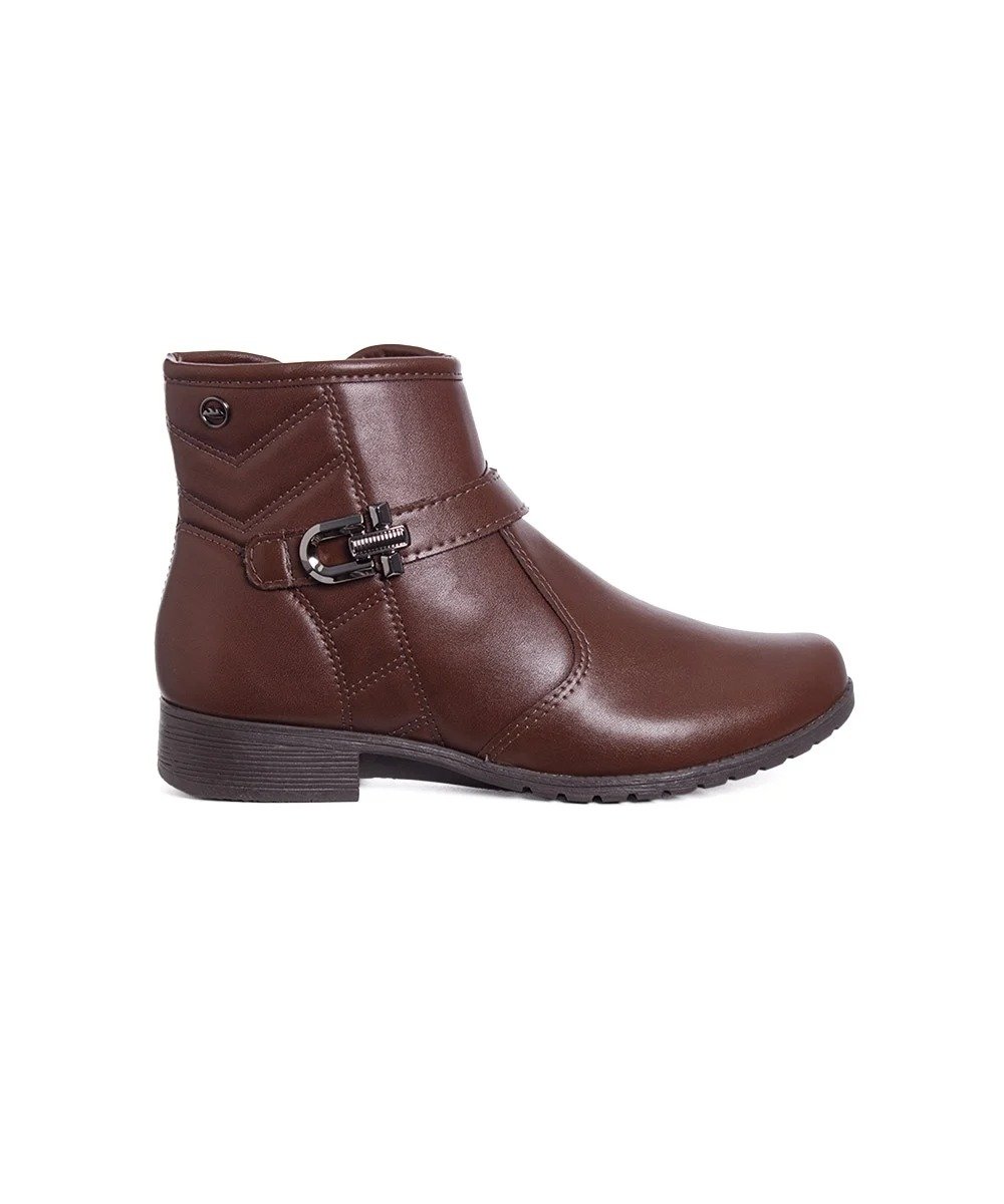 Bota Cano Curto Dakota Salto Baixo Café
