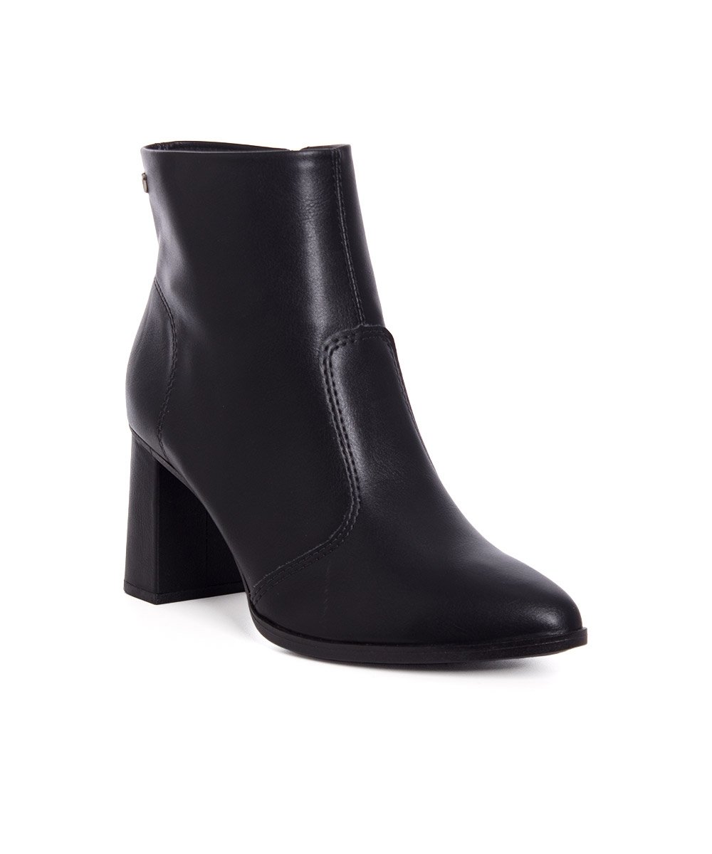 Bota Bico Fino Mississipi Salto Alto Preto Preto 2