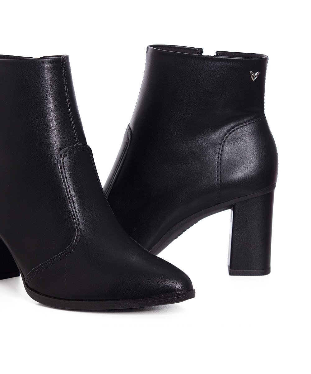 Bota Bico Fino Mississipi Salto Alto Preto Preto 5