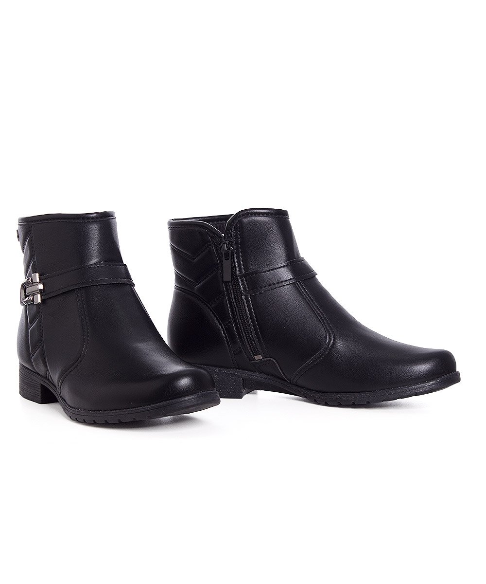 Bota Cano Curto Dakota Salto Baixo Preto Preto 4