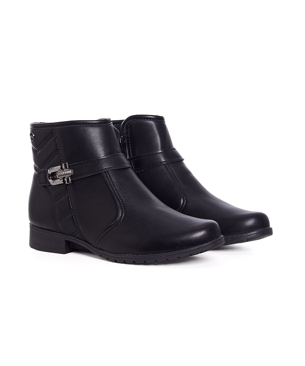 Bota Cano Curto Dakota Salto Baixo Preto Preto 3