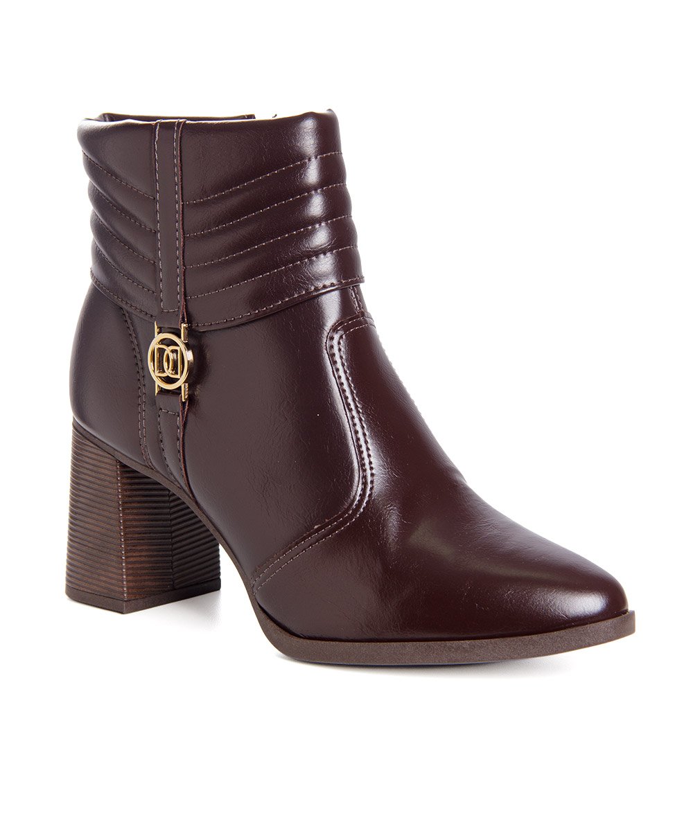 Bota Cano Curto Dakota Salto Médio Café