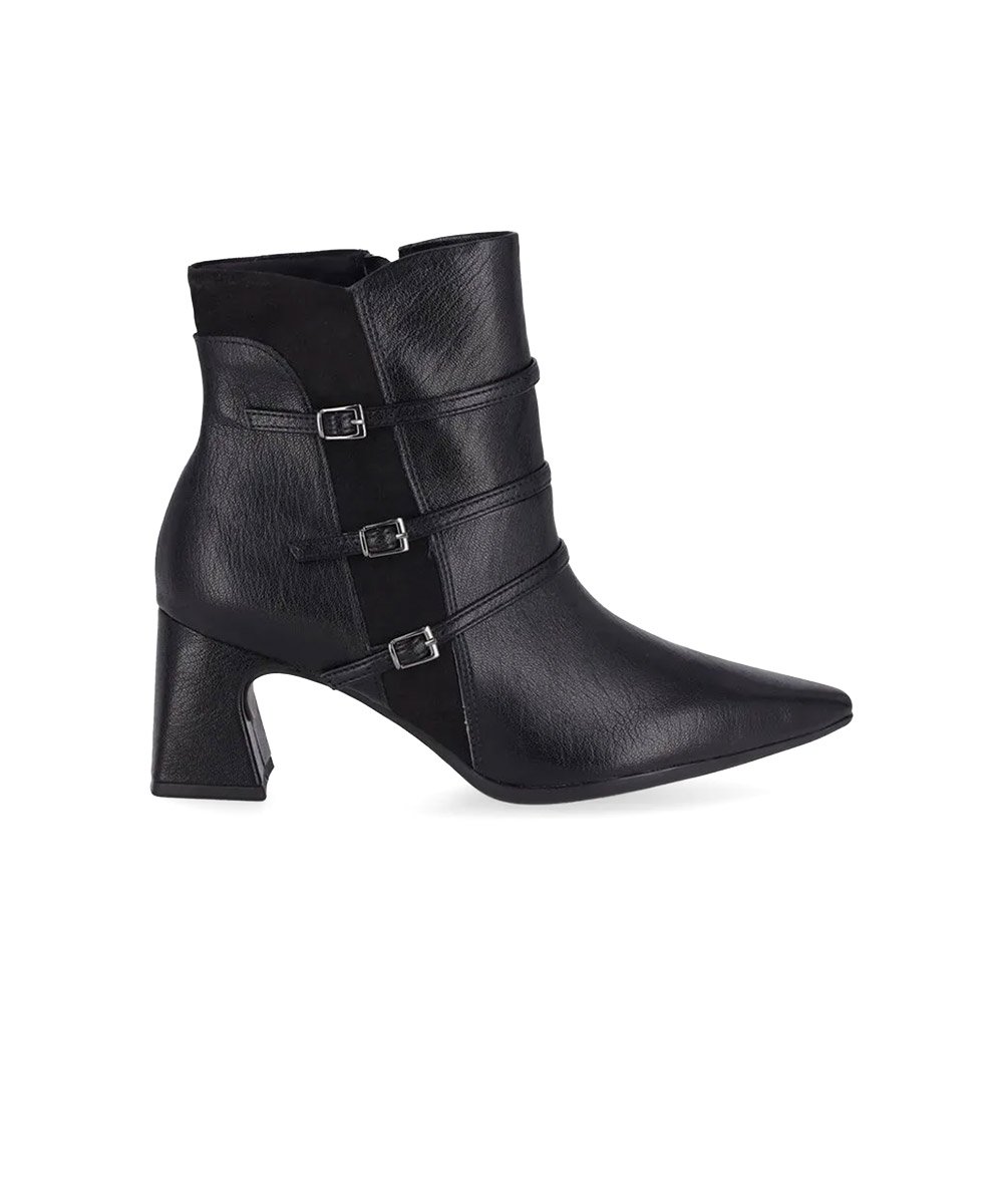 Bota Cano Curto Piccadilly Irene Salto Alto Preto