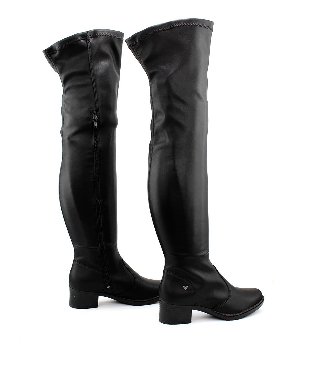 Bota Cano Longo Mississipi Over Salto Bloco Preto Preto 4