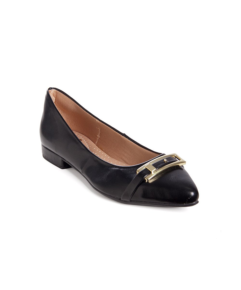 Sapatilha Bico Fino Pixolé Comfort Preto