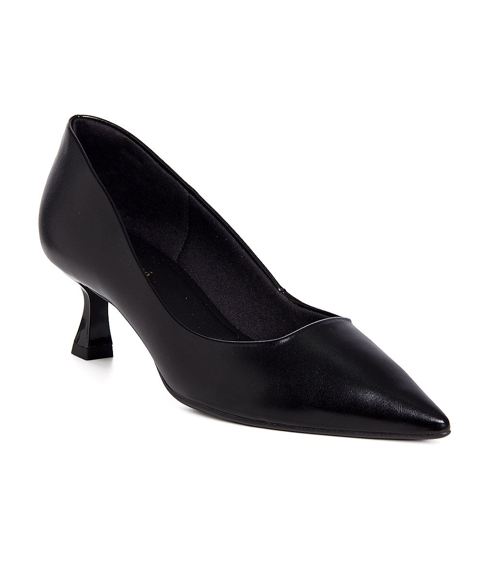 Sapato Scarpin Bebecê Salto Geométrico Preto Preto 2