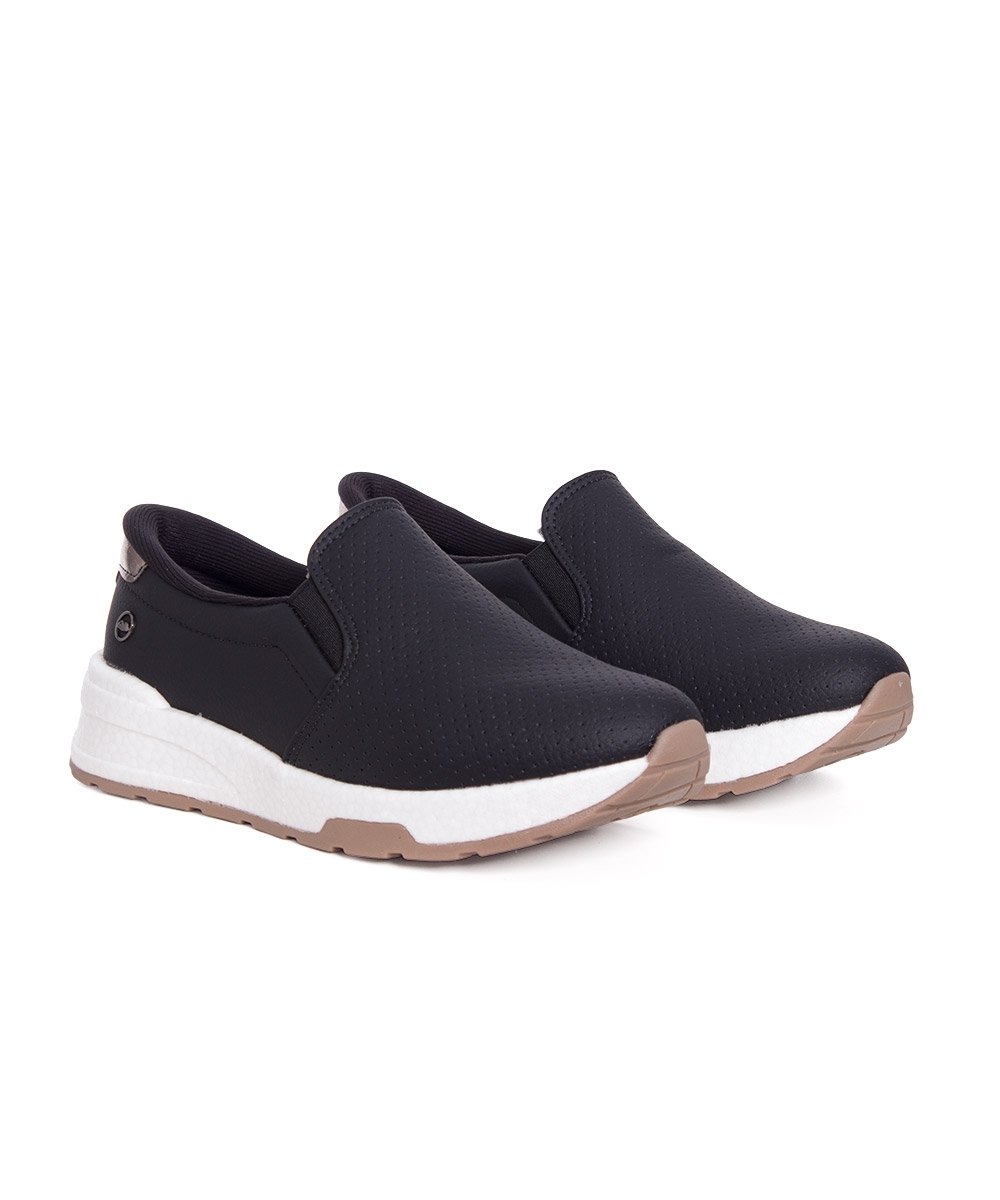 Tênis Feminino Dakota Slip On Preto Preto 3
