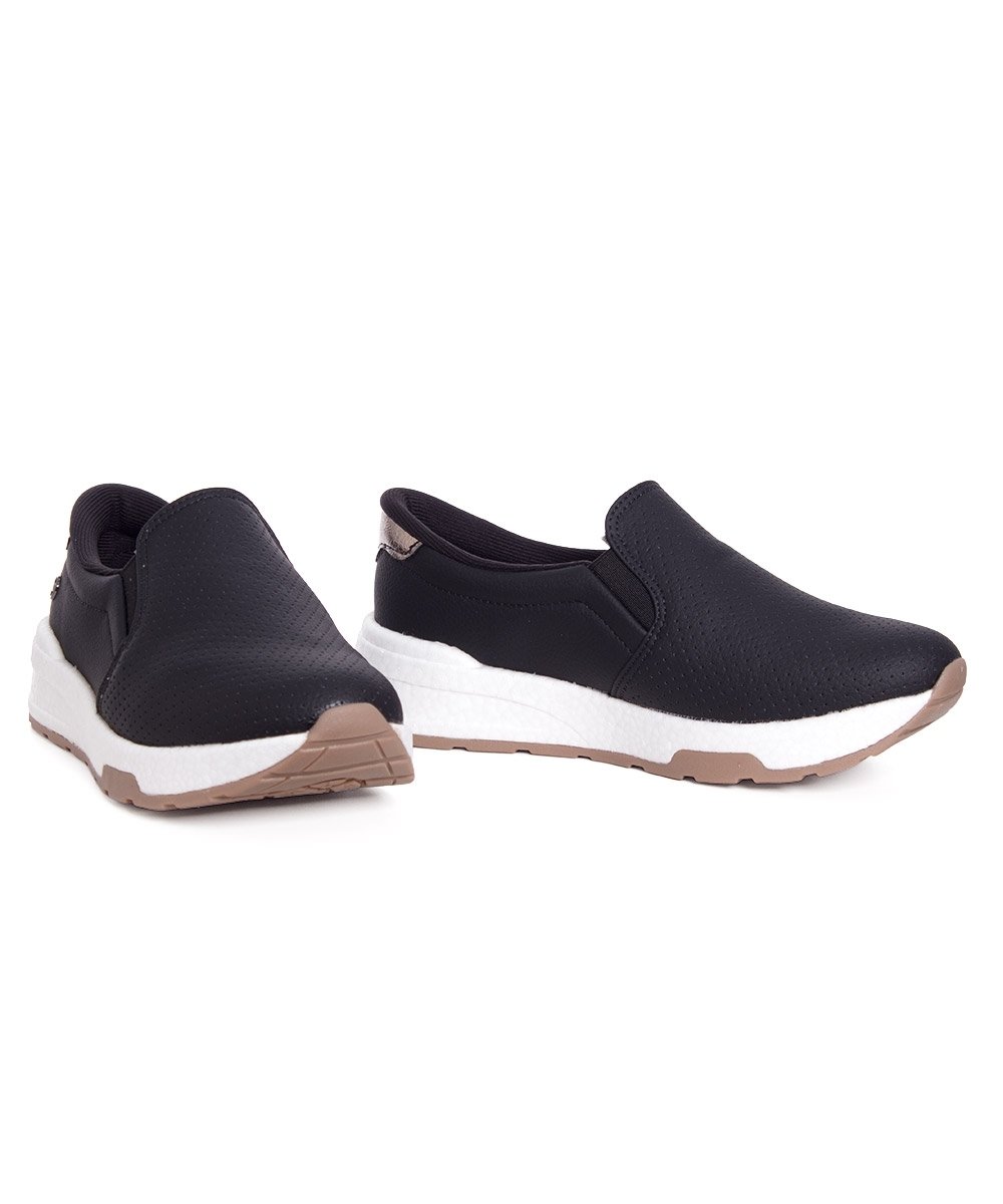 Tênis Feminino Dakota Slip On Preto Preto 4