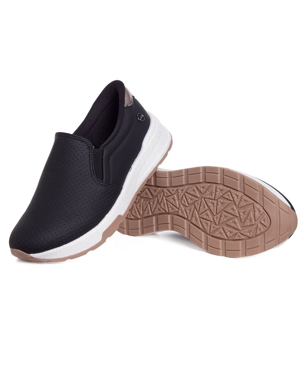 Tênis Feminino Dakota Slip On Preto Preto 5