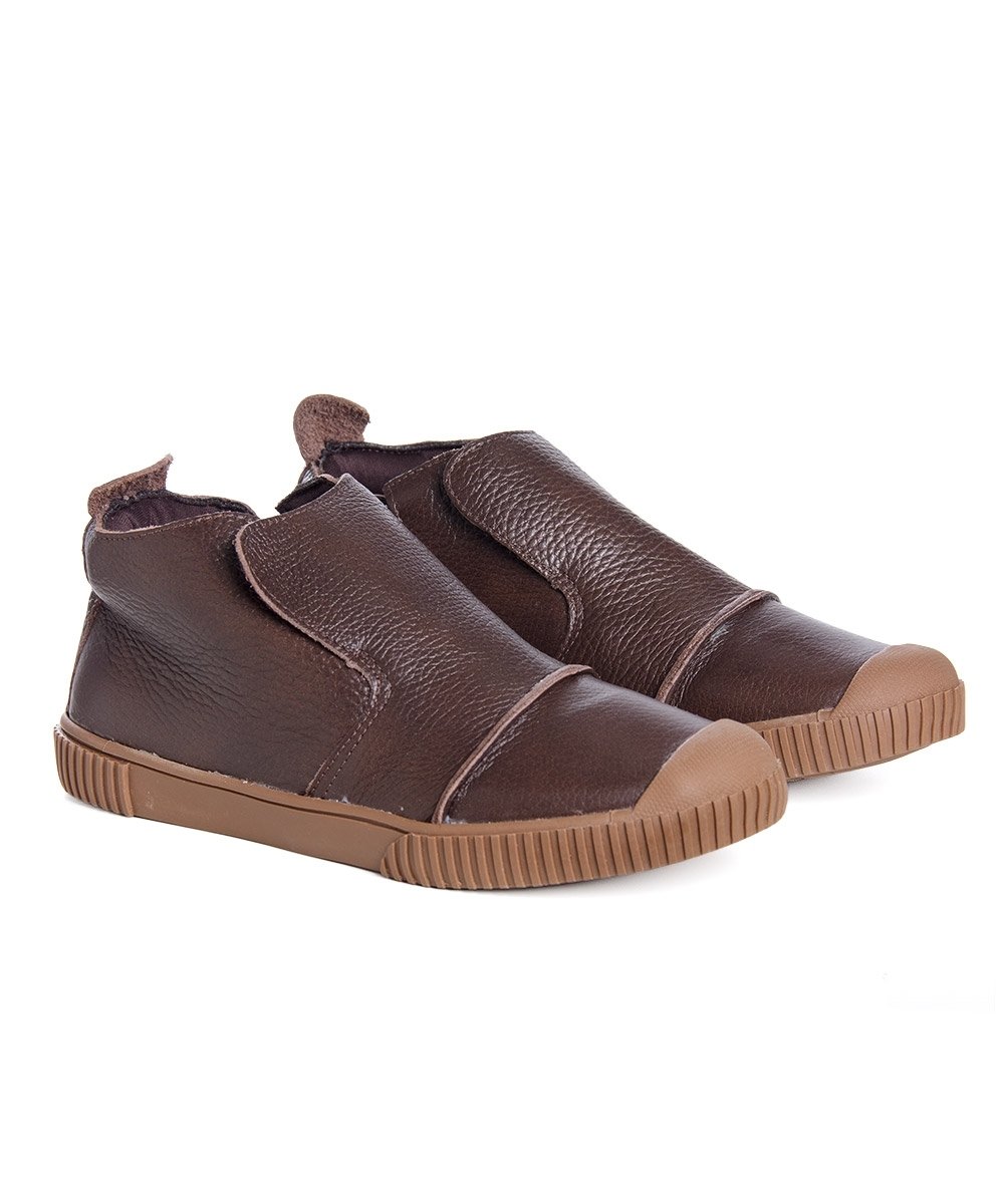 Tênis Feminino Pixolé Abotinado Couro Castanho Marrom 2