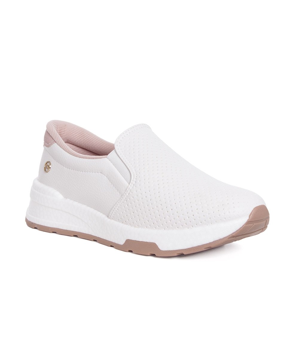Tênis Feminino Dakota Slip On Branco Branco 2