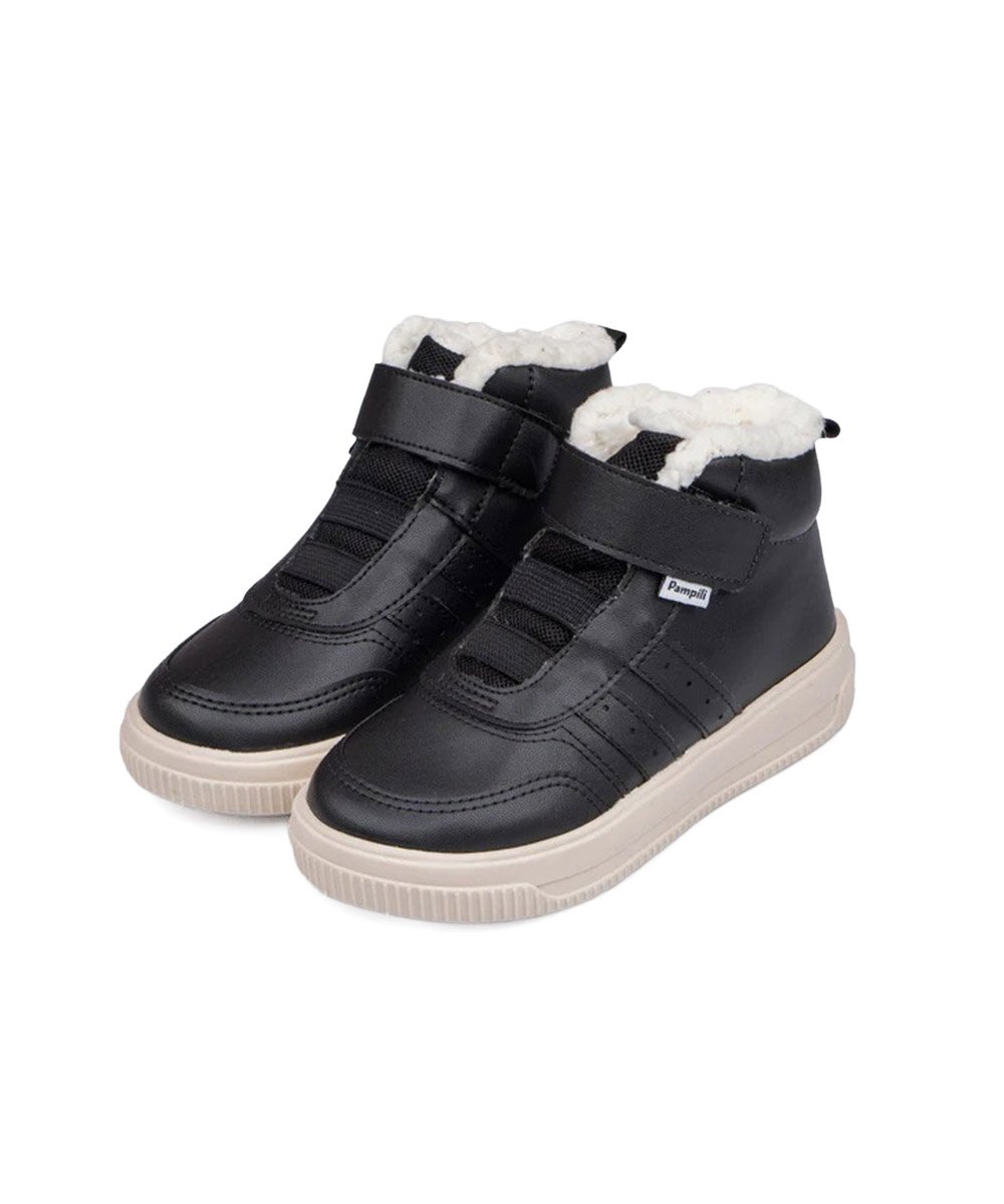Tênis Cano Alto Pampili Up Forrada Preto Preto 2