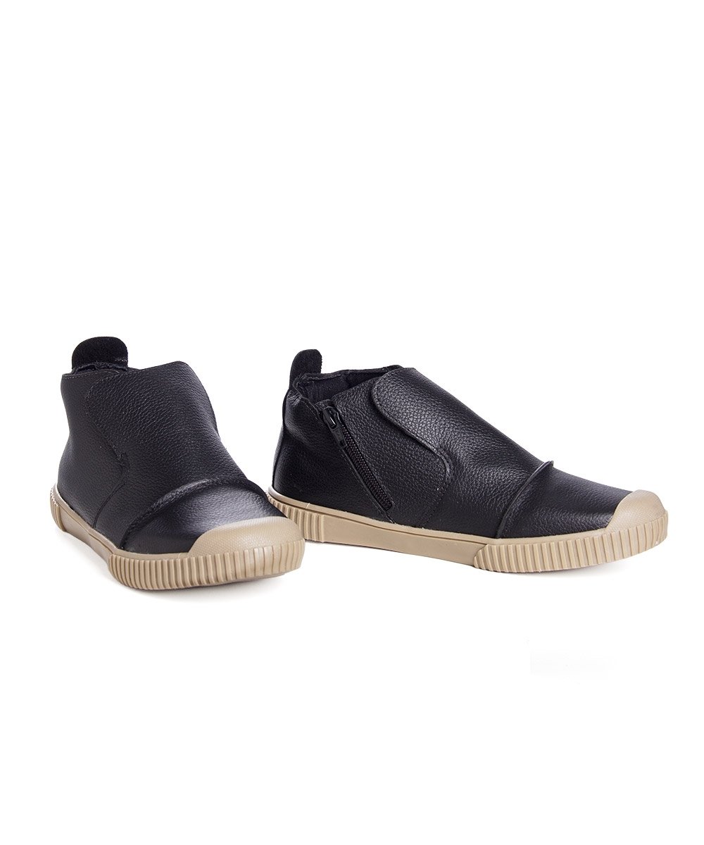 Tênis Feminino Pixolé Abotinado Couro Preto Preto 4