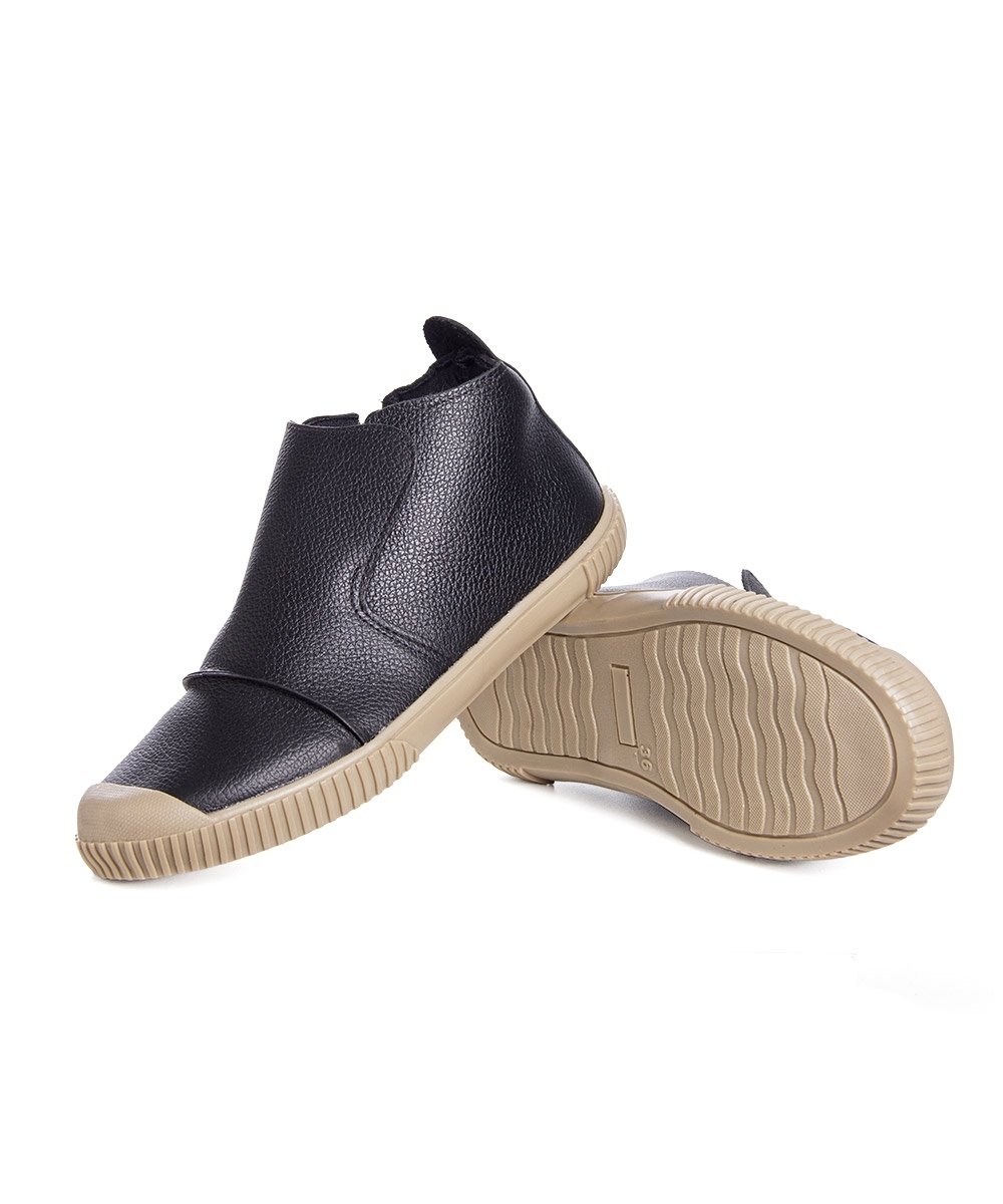 Tênis Feminino Pixolé Abotinado Couro Preto Preto 6
