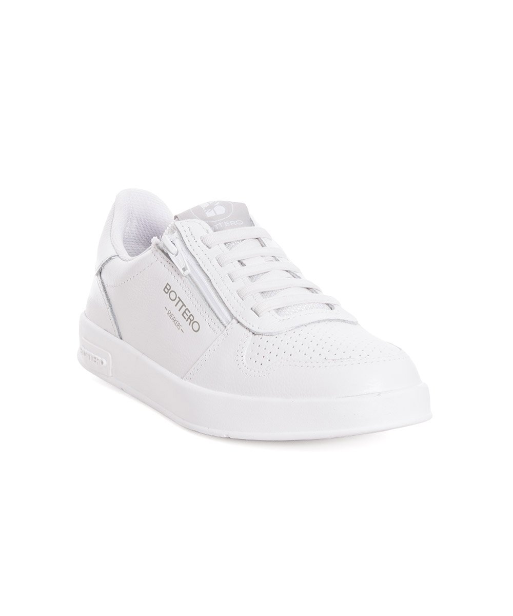 Tênis Feminino Bottero Casual Couro Branco Branco 2