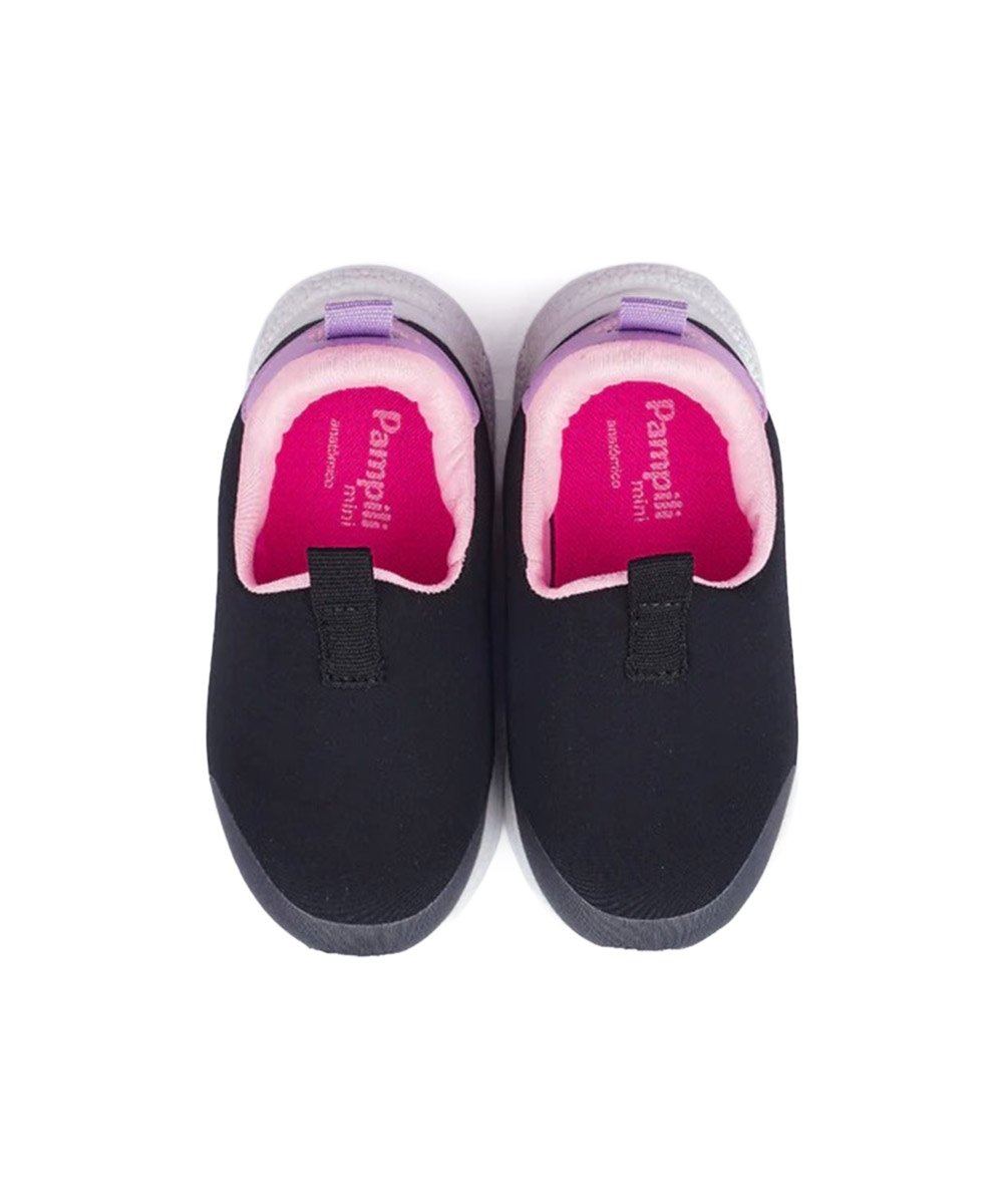Tênis Infantil Pampili Soft Calce Fácil Preto Preto 3