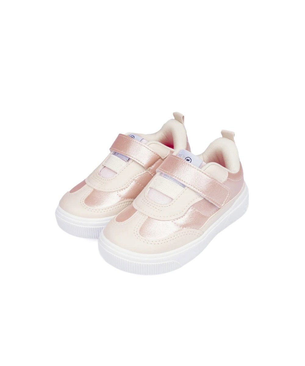 Tênis Infantil Pampili Yumi Nude Bege/Rosa 2