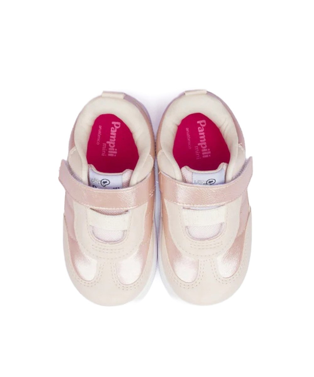 Tênis Infantil Pampili Yumi Nude Bege/Rosa 4