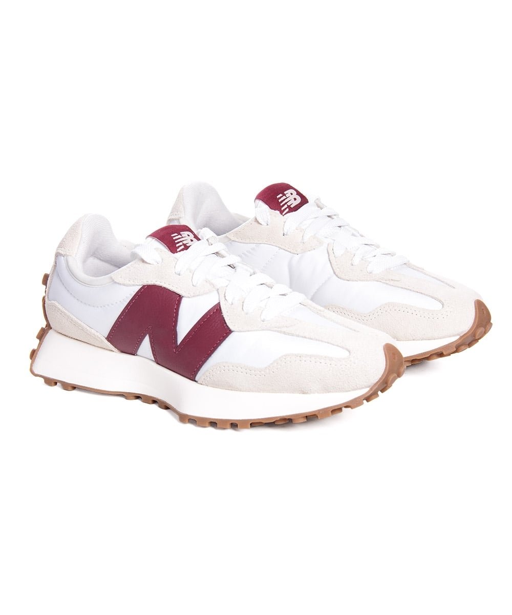 Tênis Feminino New Balance Ws327 Bege/Vinho Branco/Vinho 3