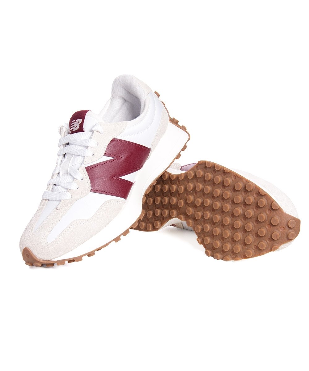 Tênis Feminino New Balance Ws327 Bege/Vinho Branco/Vinho 5