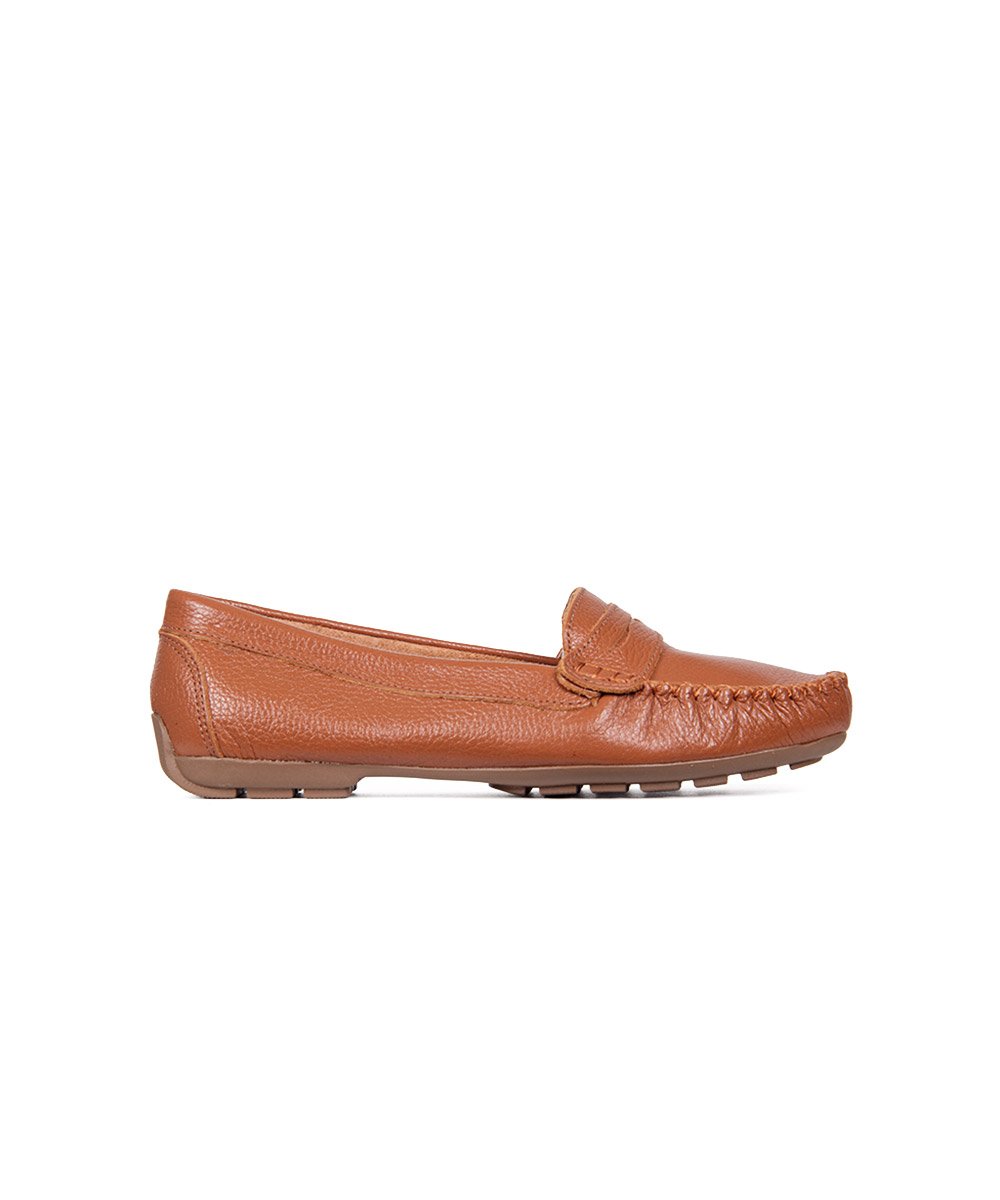 Mocassim Pixolé Feminino Couro Whisky Marrom 2