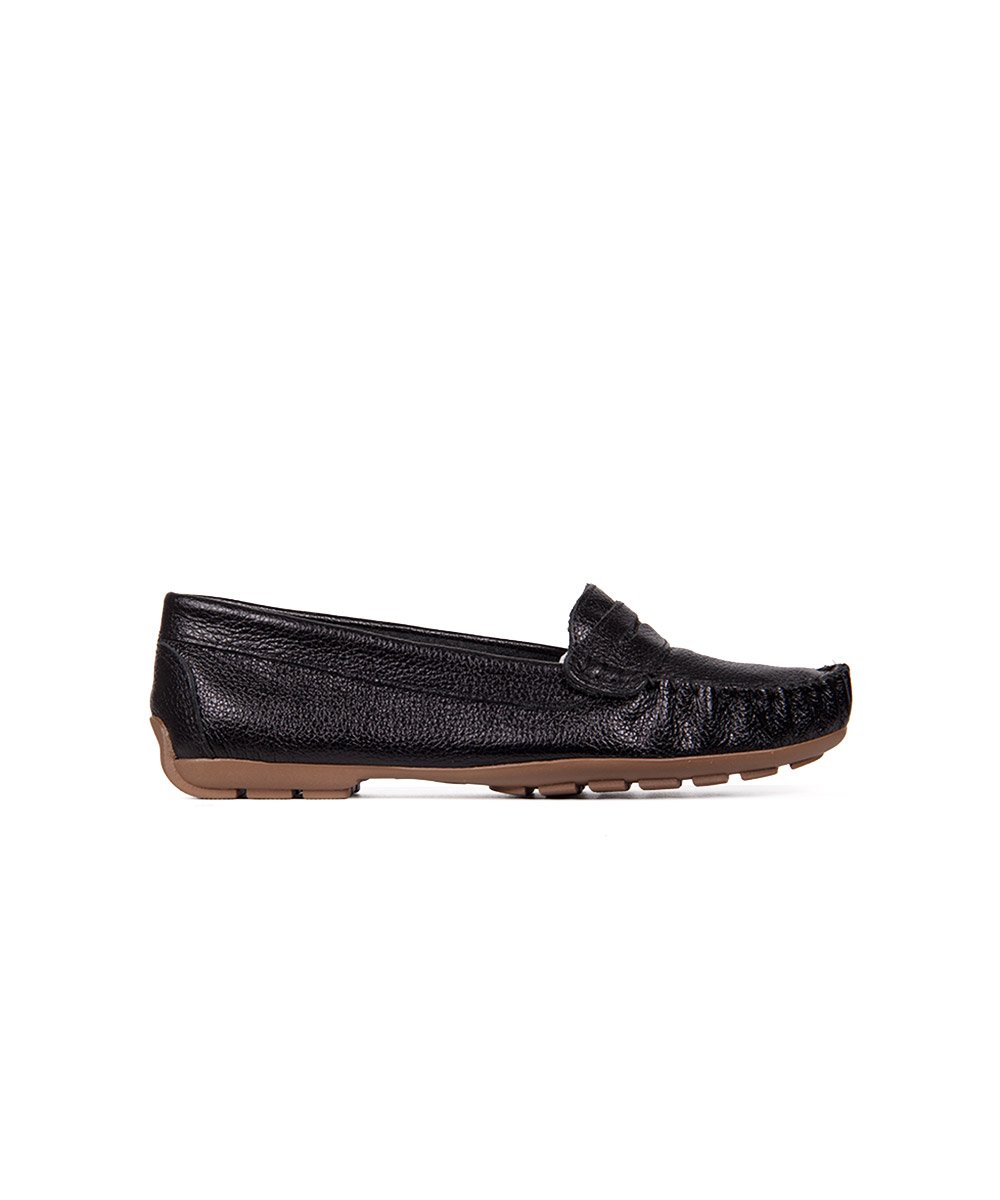 Mocassim Pixolé Feminino Couro Preto Preto 4