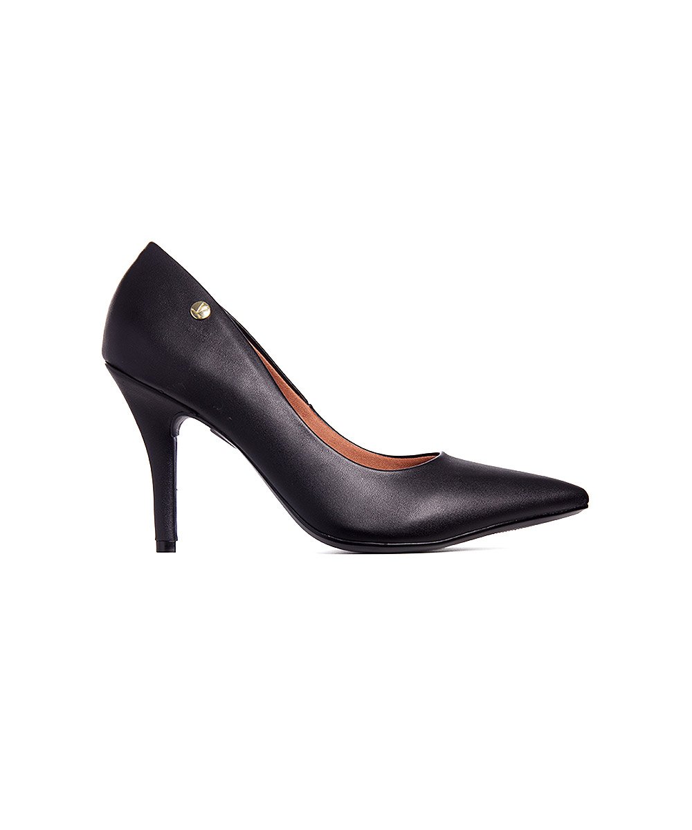 Sapato Scarpin Vizzano Salto Alto Preto Preto 3