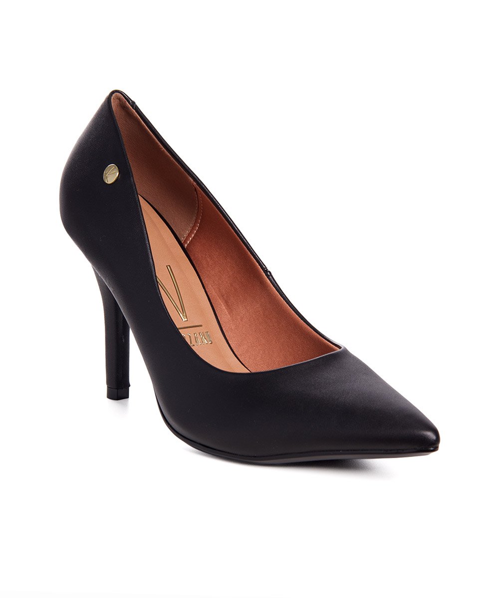Sapato Scarpin Vizzano Salto Alto Preto Preto 4
