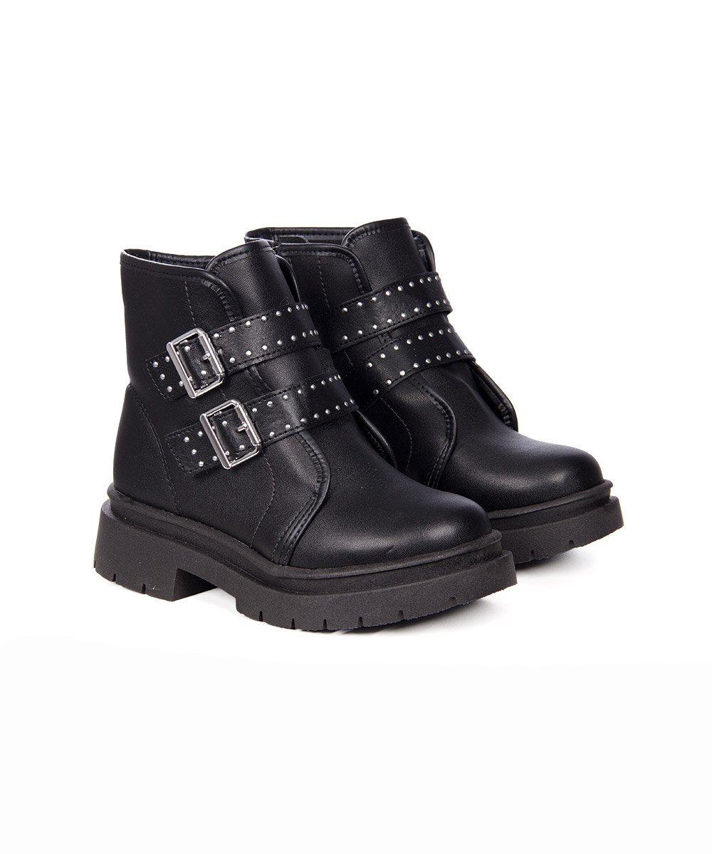 Coturno Infantil Molekinha Fivelas Preto