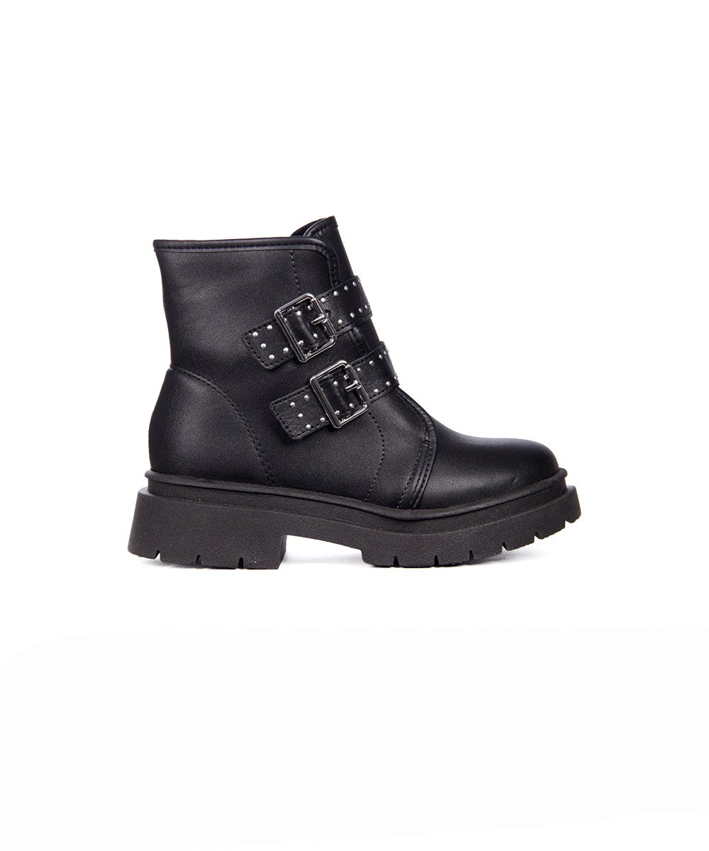 Coturno Infantil Molekinha Fivelas Preto Preto 3