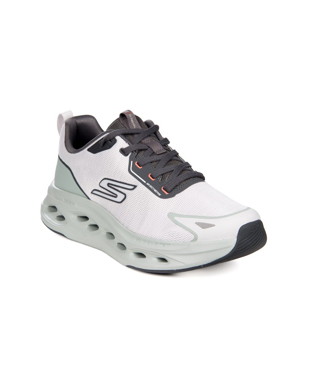 Tênis Masculino Skechers Max Cushion Cinza Branco/Verde 2