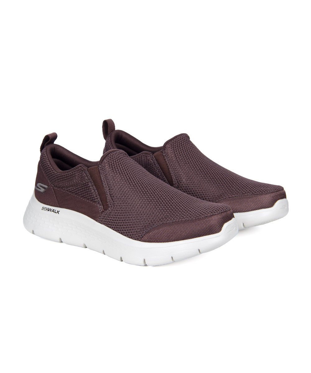Tênis Masculino Skechers Slip On Go Walk Marrom Marrom 2