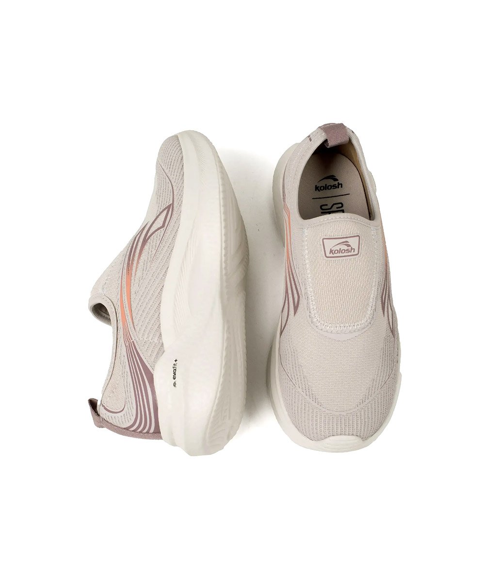 Tênis Feminino Kolosh Esportivo Slip On Cinza Cinza 9