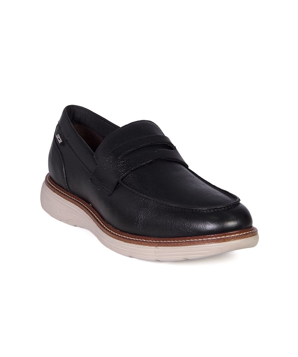 Sapato Masculino Ferracini Slip On Couro Preto Preto 2