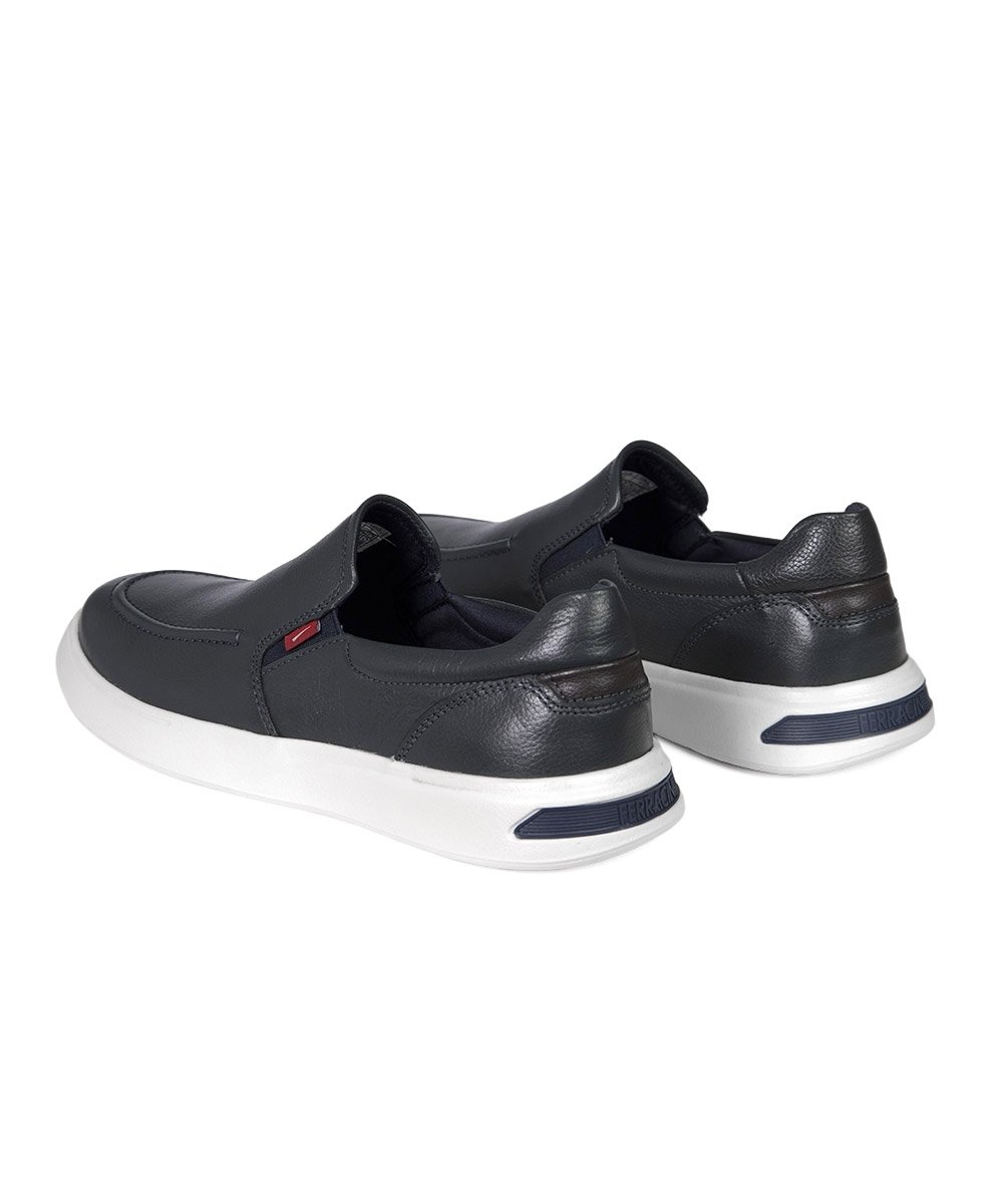 Sapato Masculino Ferracini Búzios Couro Azul Azul 4