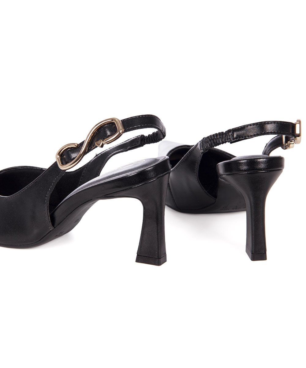 Sapato Scarpin Bebecê Salto Fino Preto Preto 5