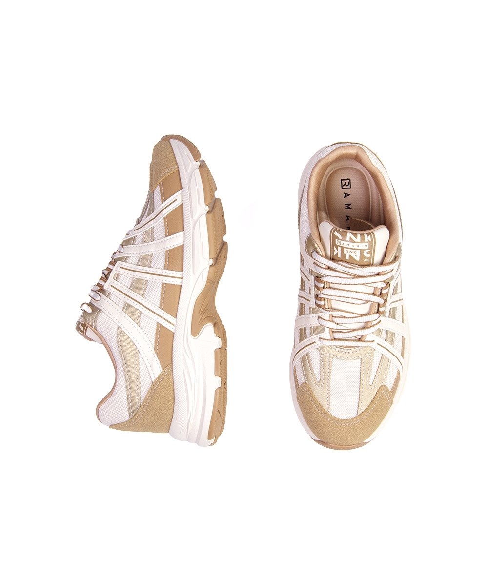 Tênis Feminino Ramarim Snk Bege Bege 5