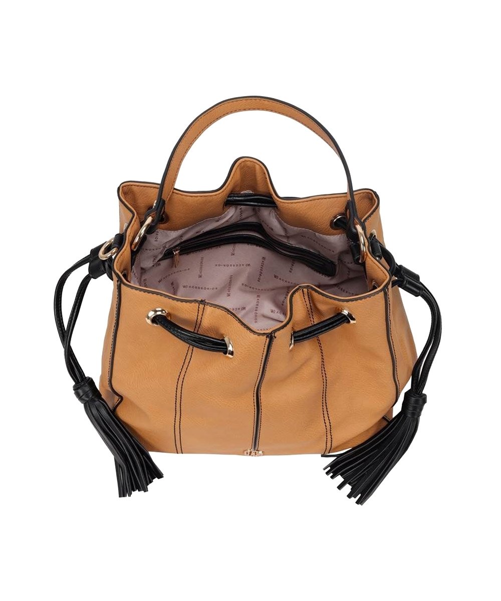 Bolsa Saco Wj Grande Camel Marrom 7