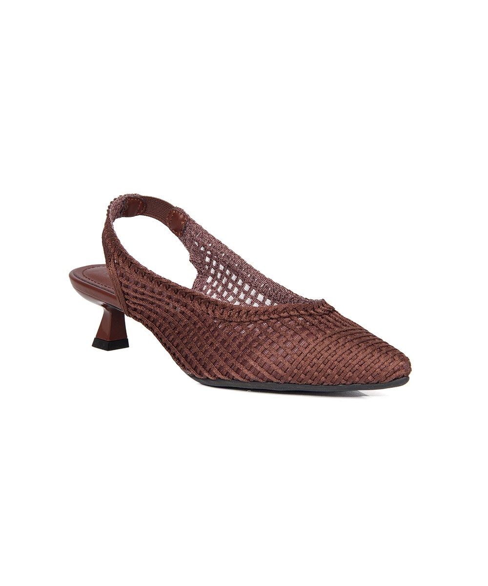 Sapato Slingback Valentina Salto Taça Café Café 2